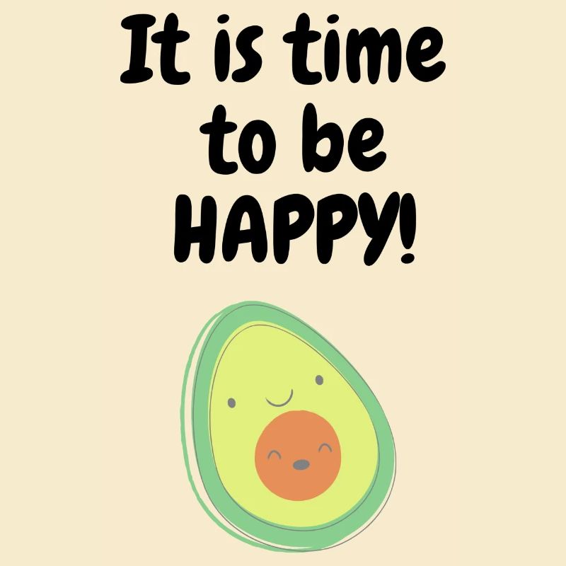 Glückliche Avocado