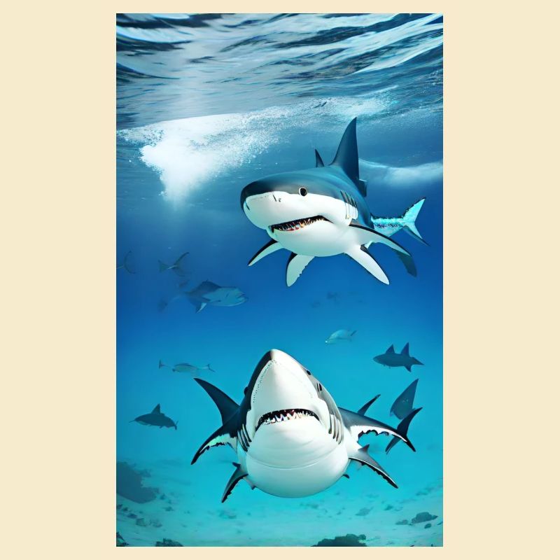Requin | Grand requin blanc | Créature marine | Poisson