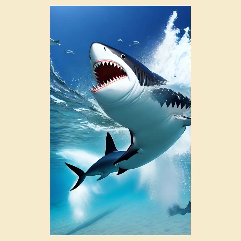 Requin | Grand requin blanc | Créature marine | Poisson