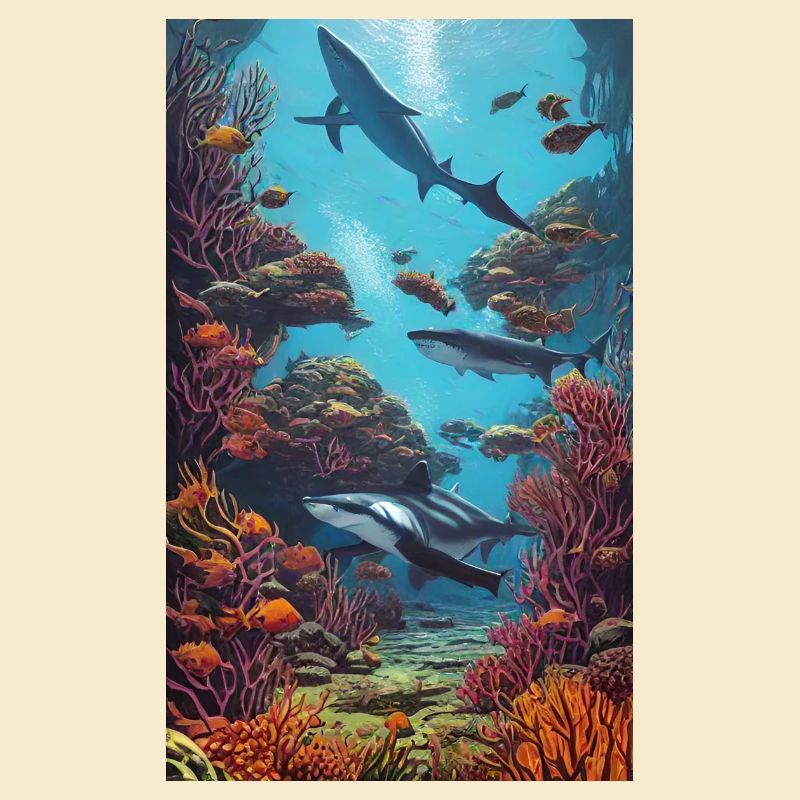 Requin | Grand requin blanc | Créature marine | Poisson