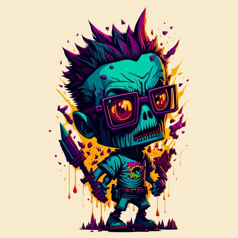 Bunter cooler Zombie