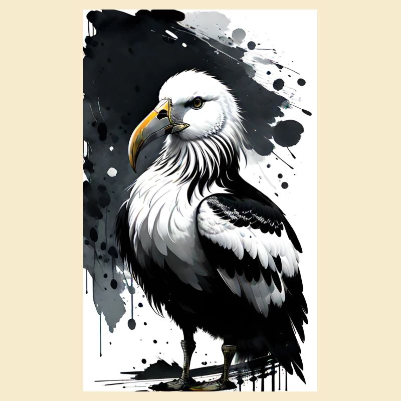 Anmutige Möwe am Horizont