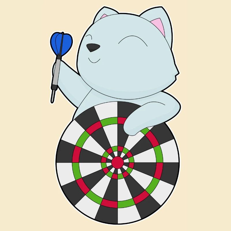 Cible de fléchettes pour chat