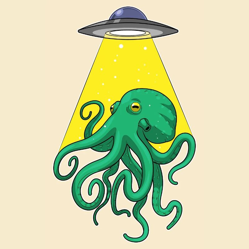 Octopus, Spaceship, Space