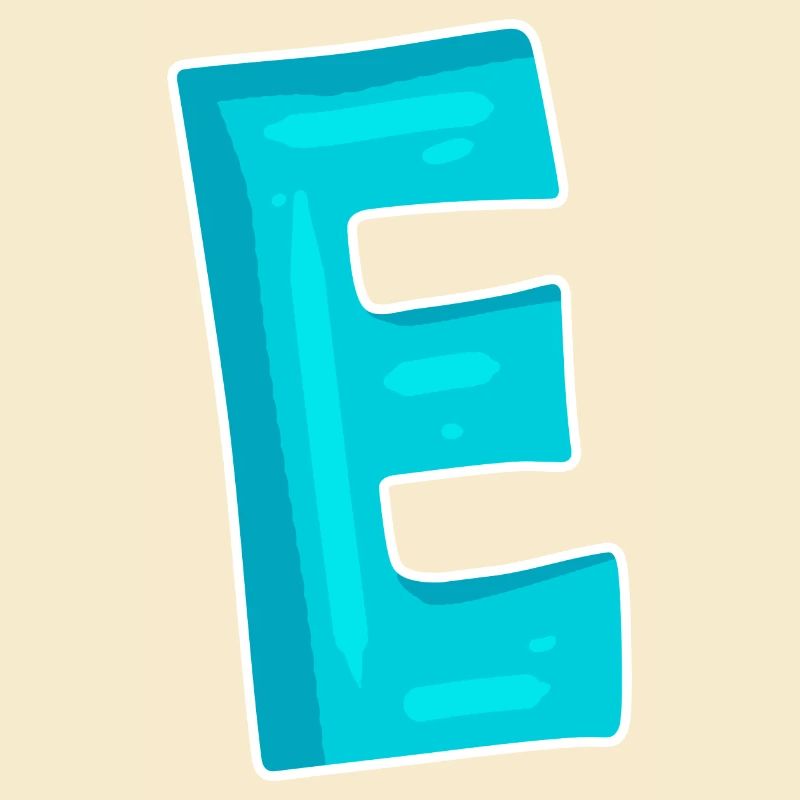 Buchstabe E Anfangsbuchstabe Zeichen