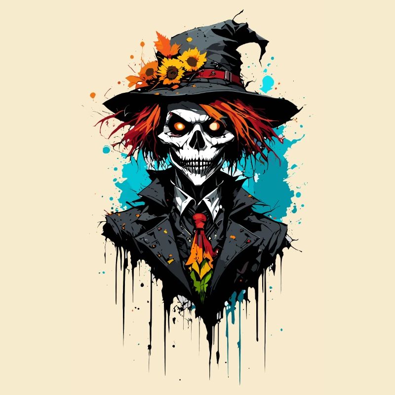 Vogelscheuche / Erntehelfer / Maisfeld / Feld