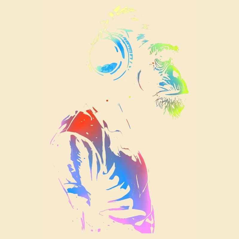 Affe mit Kopfhörern 🎧