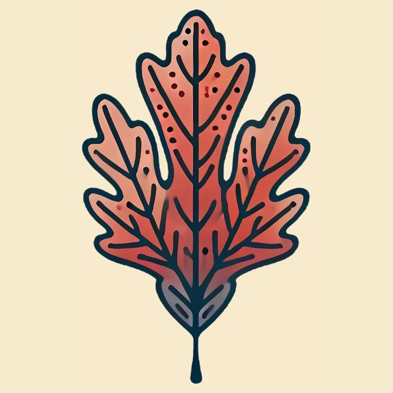 Rustic Autumn Leaf Illustration