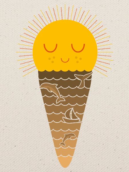 Sonne (Waffel-Eis)