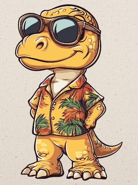 Dinosaurier brontosaurus Sommer