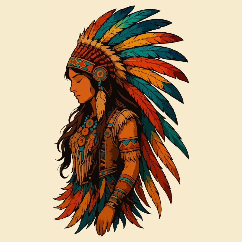 Feather crown
