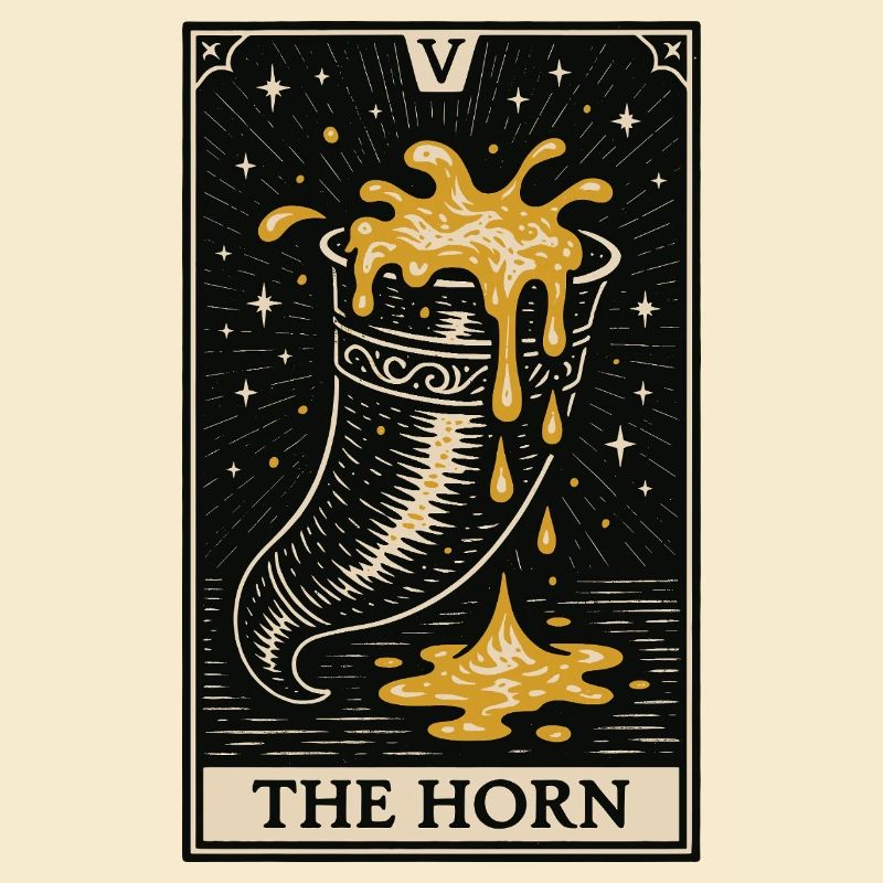 La corne – Carte rituelle de consommation de tarot à l’hydromel