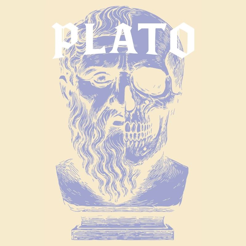 Conception artistique du crâne de Platon