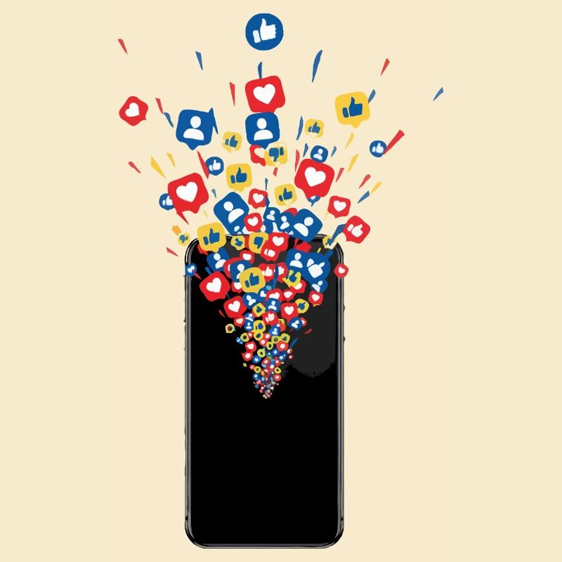 Smartphone mag Feuerwerk