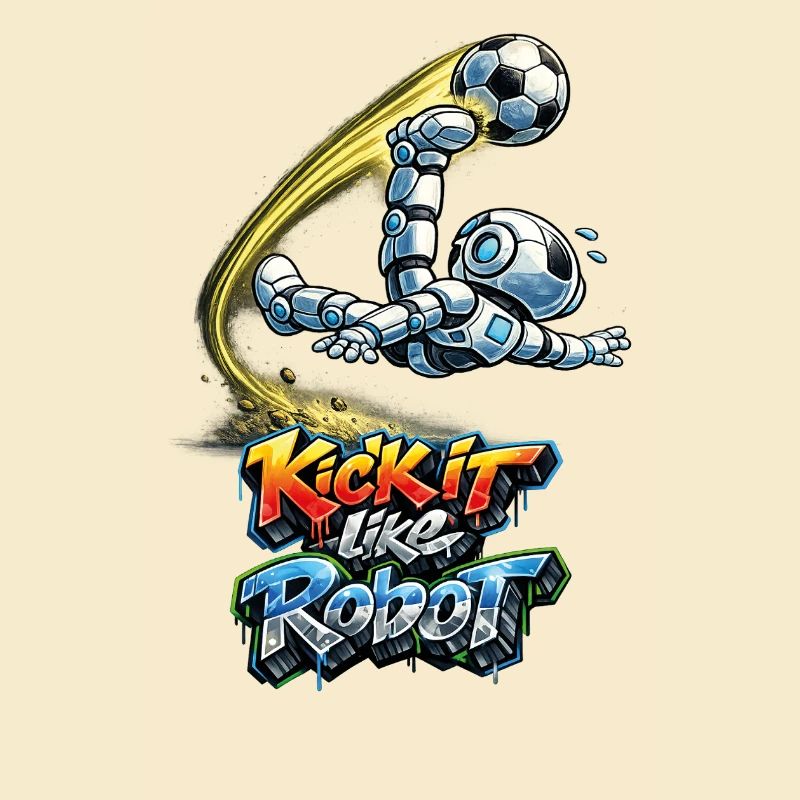 Soccer robot makes overhead kicks