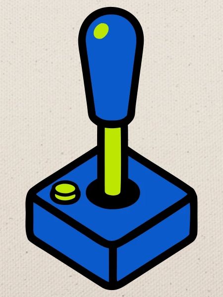 Retro Arcade Joystick Grafik