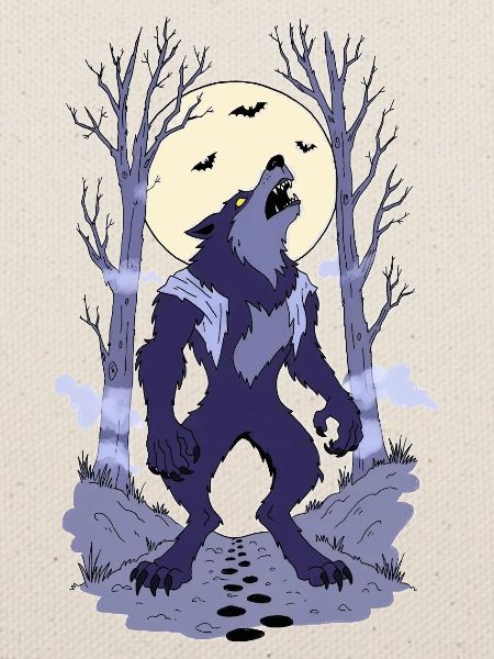 Werwolf im Mondlicht