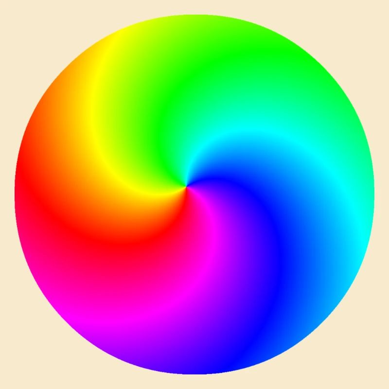 Idée cadeau colorée arc-en-ciel en spirale