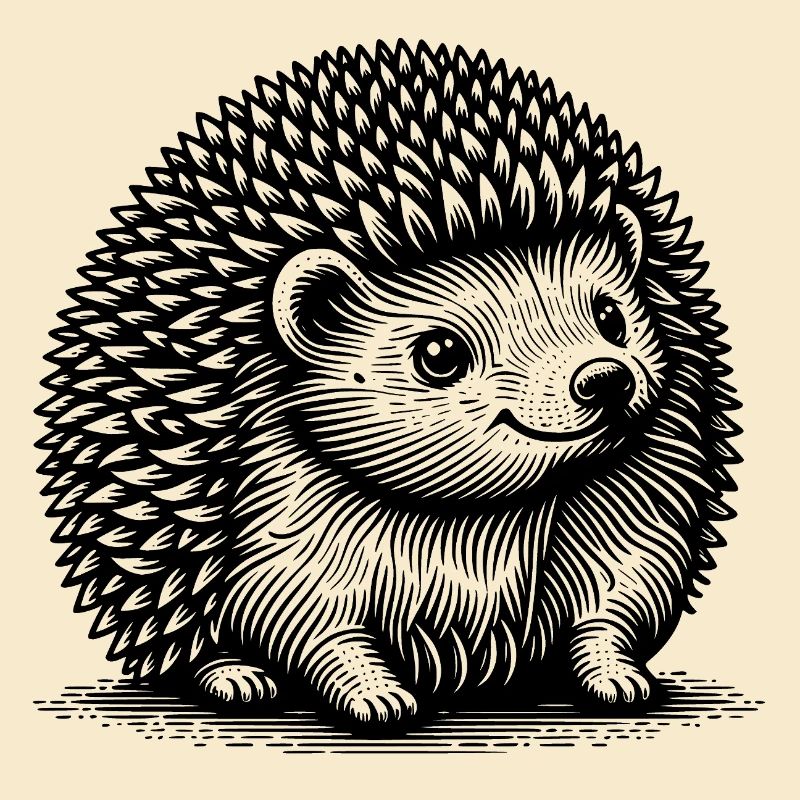 Süßer kleiner Igel