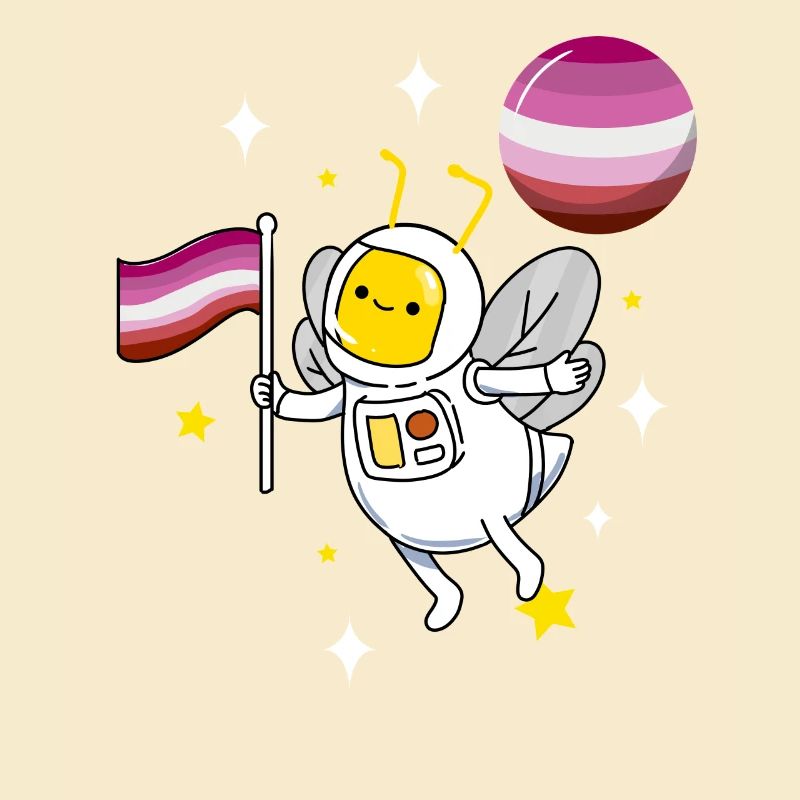 Abeille dans l’espace Lesbian Pride
