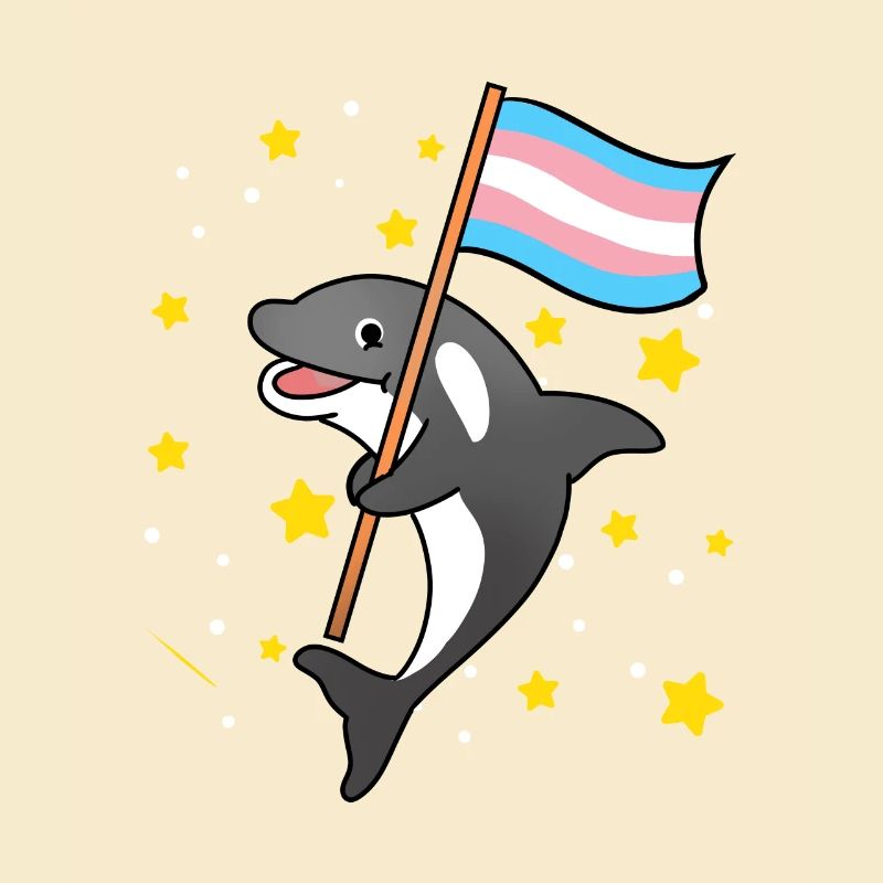 Trans Pride Orca