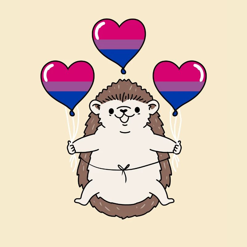 Igel Ballon Bisexual Pride