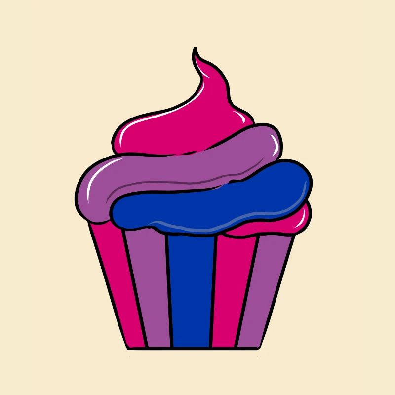 Bisexueller Cupcake Bisexual Pride