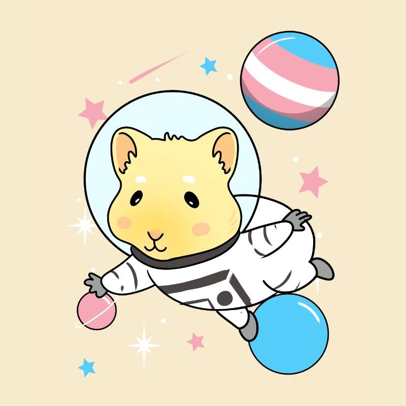 Cochon d’Inde transgenre dans l’espace Trans Prid