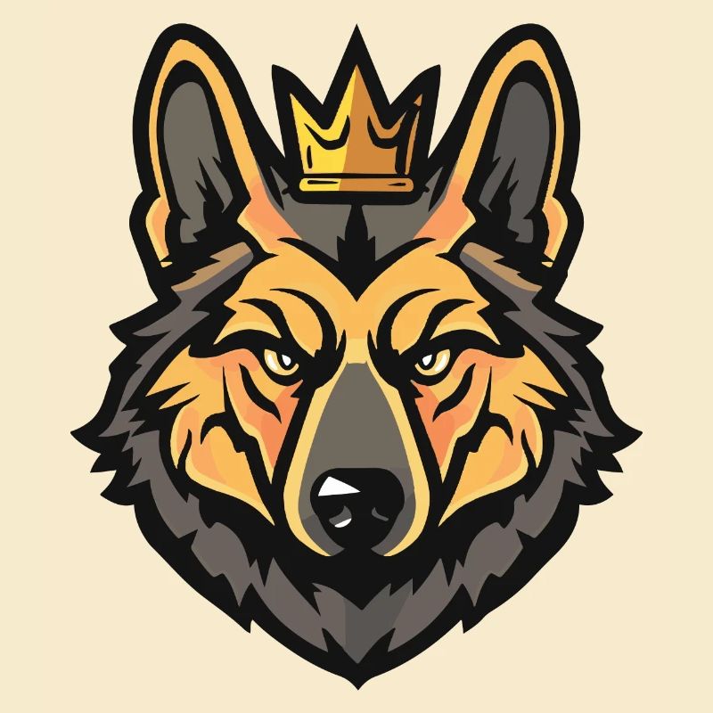 Schäferhund Hund Krone