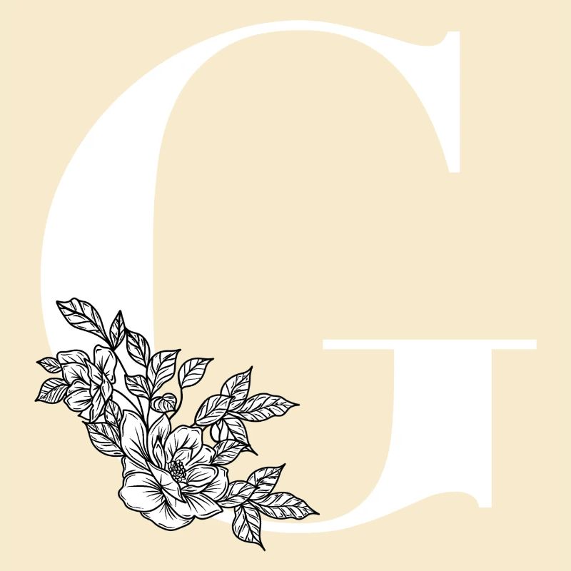 Buchstabe G Blume