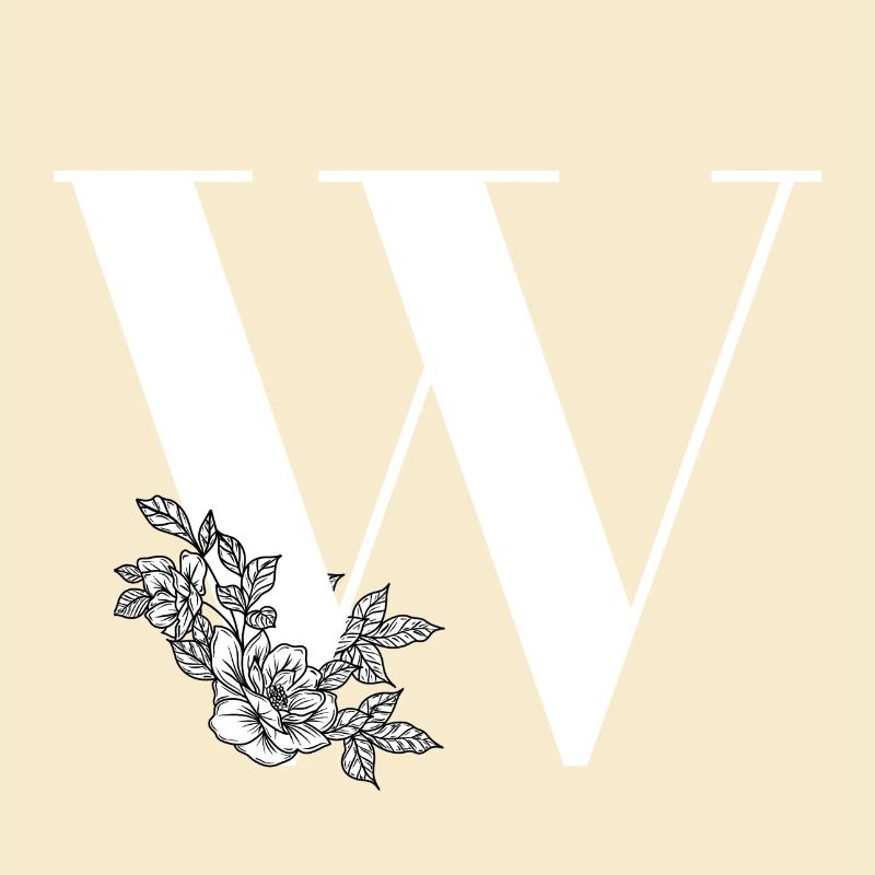 Lettre W Fleur