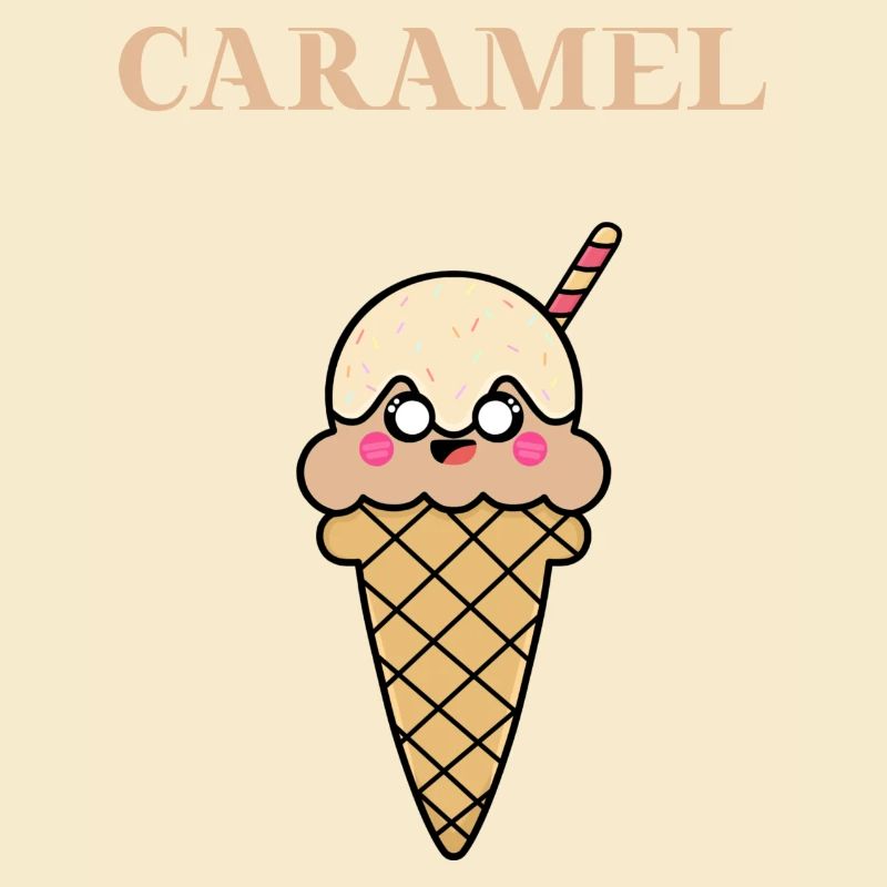 Caramel Karamell Eis Eiscreme Geschenkidee süß