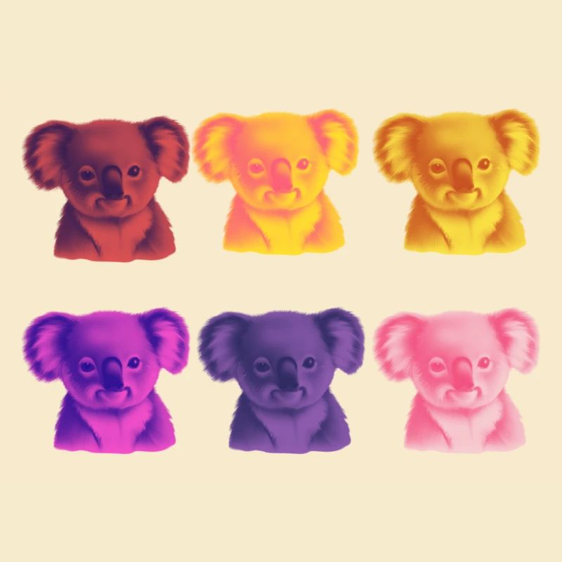 Koala Pop Art Idée cadeau Mignon Mignon