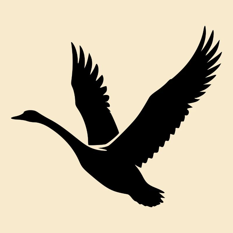 Schwan Wildvögel Tattoo Style