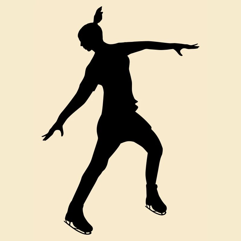 Figure skater in a stable pose