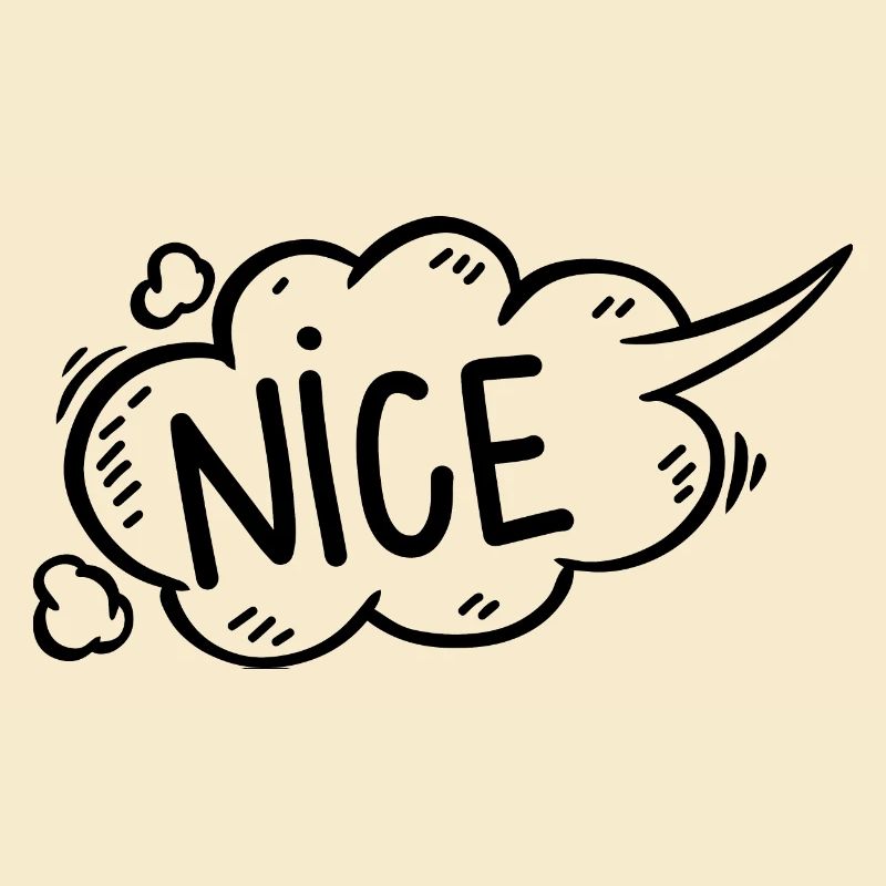 Sprechblase nice comic