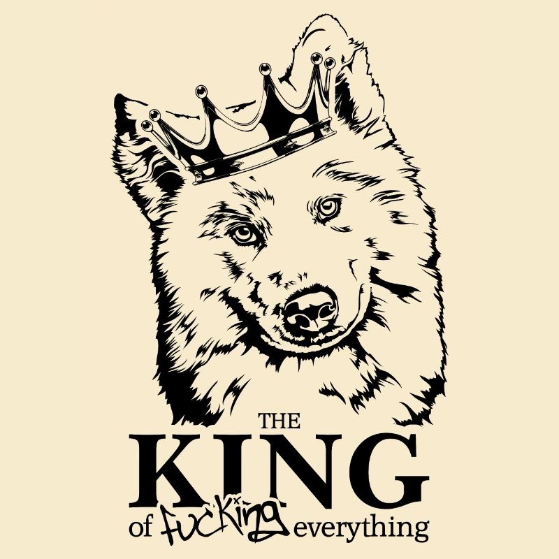 Samojede King Hundespruch Hunde Hund
