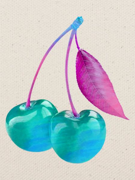 kirsche,cherrie,graffiti,blau,malerei,pop-art