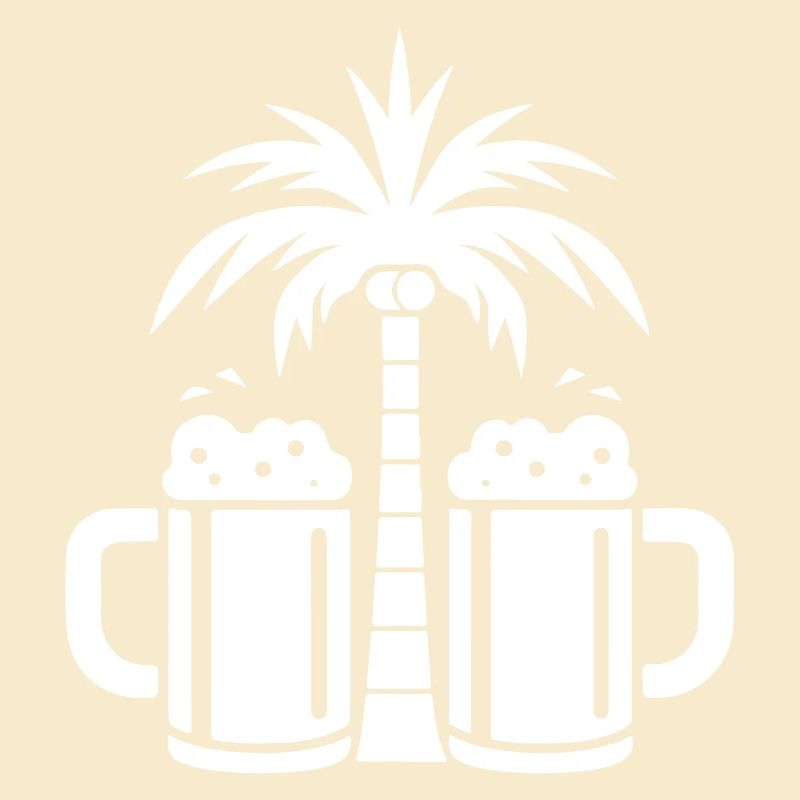 Plage de Beer Palm Trees