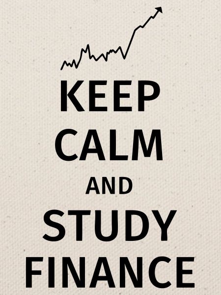 keep calm and study finance