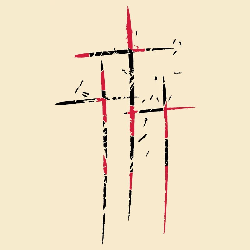 3 croix design pattern scratch cool symbole vieux