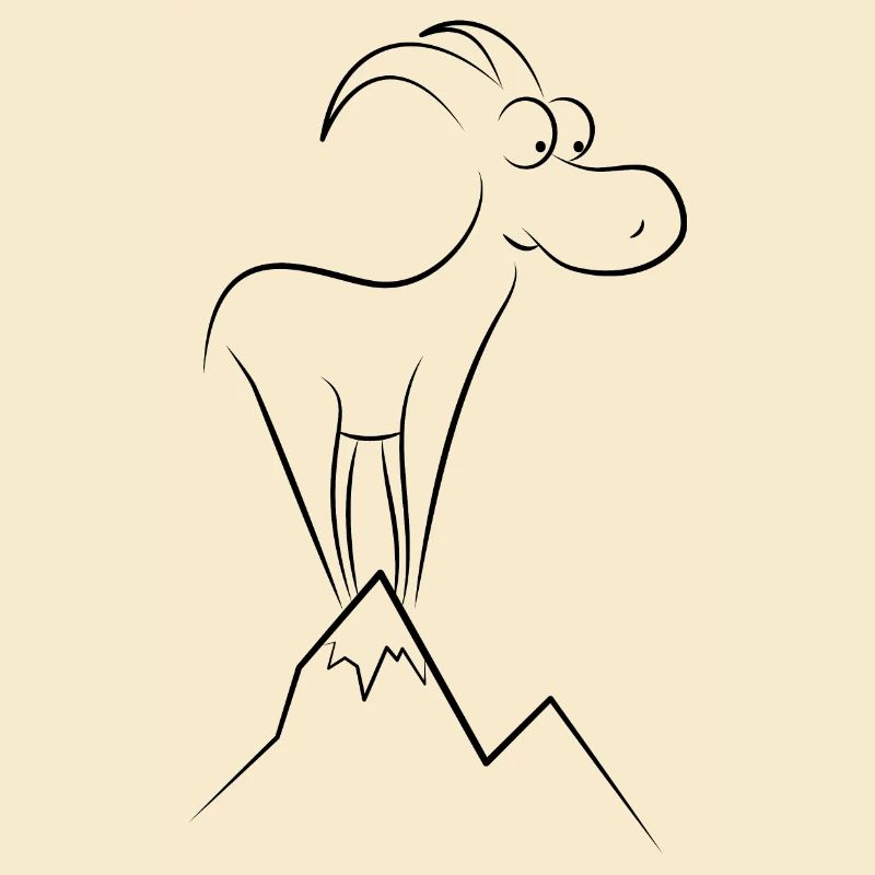 Ziege Berg Gipfel