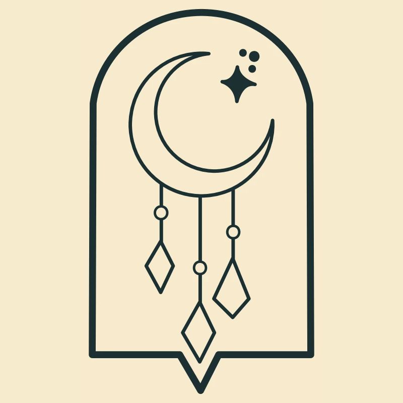 BOHO moon dangles and stars