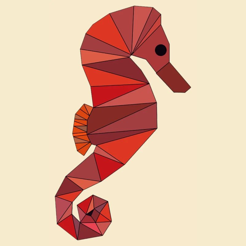 Seepferdchen geometrisch