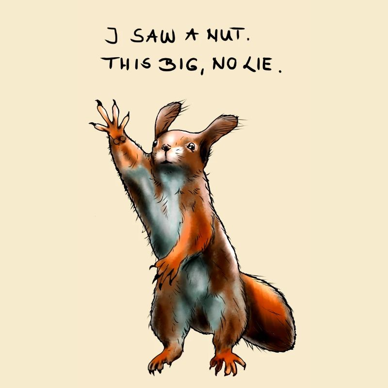 Lustiges Hochstapler Eichhörnchen