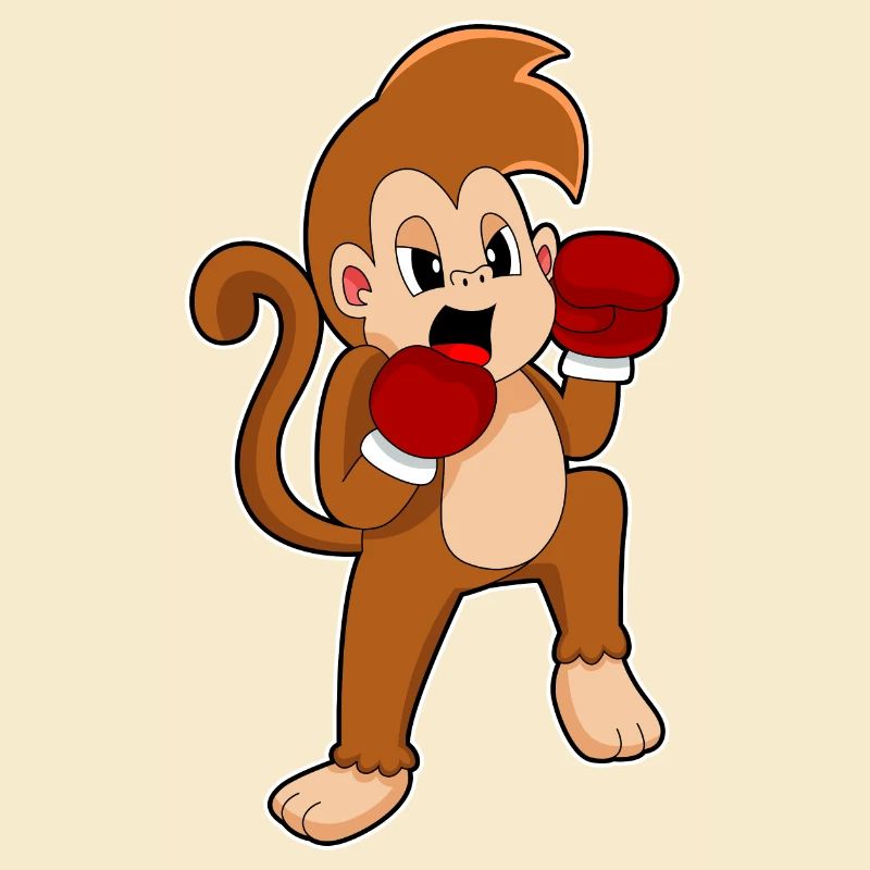 Affe Boxer Boxhandschuhe Boxen