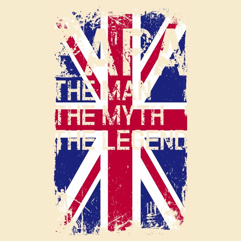 Grunge Union Jack Text Tee