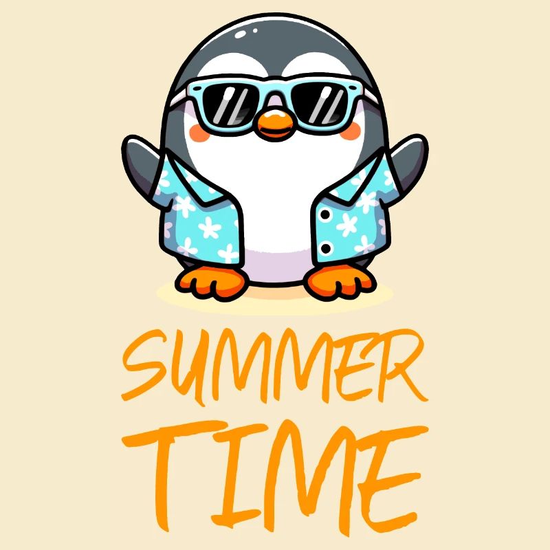 Pinguin Sommerzeit