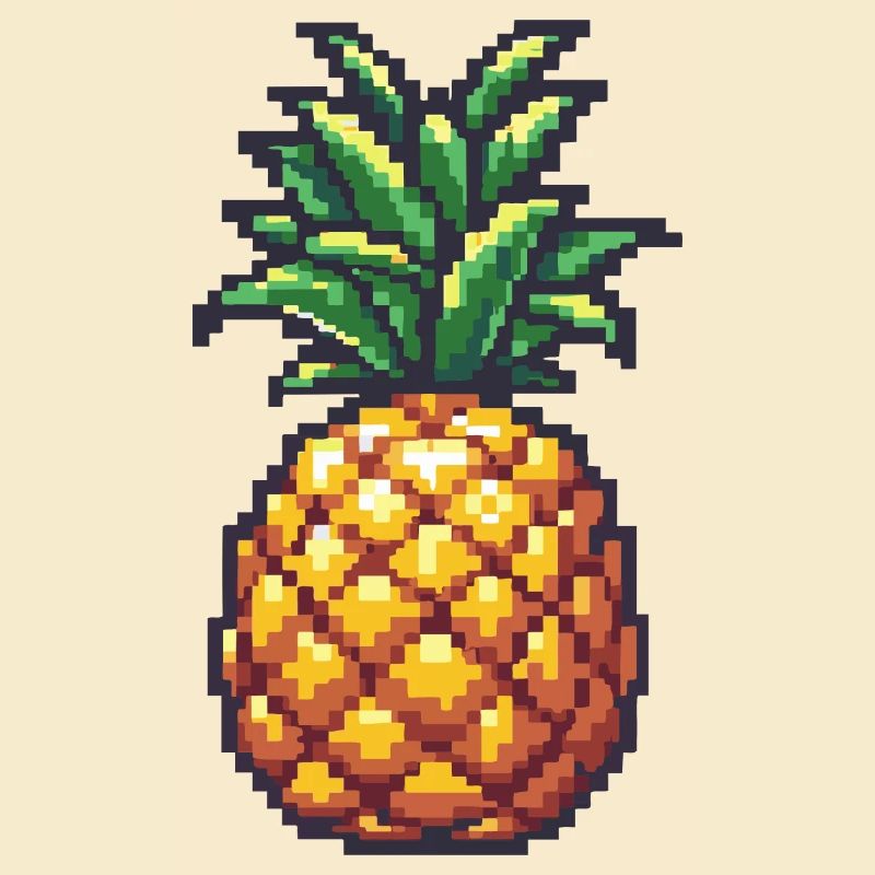 Icône pixel ananas