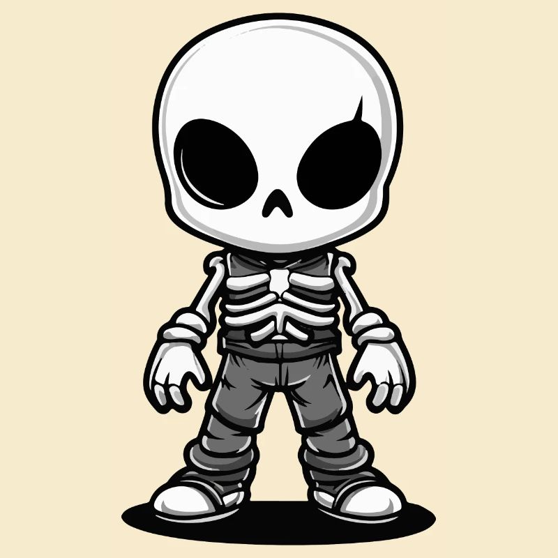 Skelett Comic Halloween